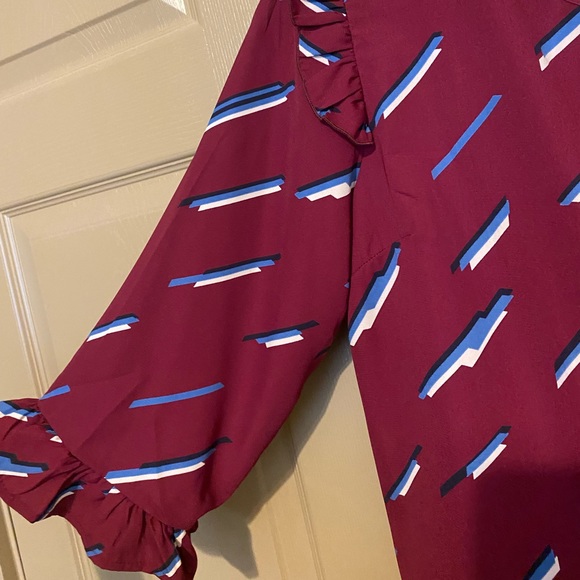 Entro Fun Patterned Blouse - Picture 5 of 6